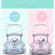 A + B Enfants Enfants Walker poussette Multi-fonction Multi-fonction Baby Walker 6-18 mois de jambes en forme de O Musique de ceinture verte menthe