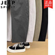 Jeep (JEEP) fashionable simple solid color micro-stretch casual pants summer loose slim banana scimitar pants trendy men's elastic waist harem pants gray M 100-120Jin [Jin equals 0.5 kg]
