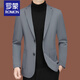 Romon Casual Suit Men 2025 Nouveau costume pour hommes Single d'âge moyen printemps et veste d'automne mince veste de combinaison de haut mince noir zj9889 l 175