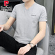 
Pier Cardin summer high-quality pure cotton short-sleeved T-shirt men's blouse v-neck trendy fashion new half-sleeved thin men's body shirt white Q693 M 90-100Jin [Jin equals 0.5 kg]
