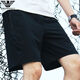 Emporio Armani Sportshorts Herren dünne schnell trocknende Eis Seidenhose Loose Casual Prise Hosen Sommer Amn11-9906 Schwarz Orange 2xl 140-153jin [Jin entspricht 0,5 kg]