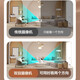 Fluoritkamera Xiaodou Dual Camera Überwachung Home Wireless Indoor 360-Grad-Dialog Mobile Remote Dual-Kamera 5 Millionen + 5 Millionen (Sprachanruf + Ein-Klick-Anruf) Kamera (Beratung und höflich) Weiß