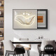 Renjuyi Light Custom Luxury Meder Box Pintura de decoración de la sala de estar de la sala de estar de la sala de estar moderna Pintura colgante sin potencia Cubierta del interruptor principal K12189 60*45 (Bloqueo de 50*35 cm) Marco negro hidráulico