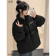 Purple Meng Down Jacket Women's Short 2024 New Student Small Clothes Cotton Jacket Winter Down Jacket Women Korean Version Thickened Black One Size (Can Remark Size)