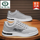 Holzspecker-Herrenschuhe 2025 Sommer neu atmungsaktiv und geruchssicherer Canvas-Schuhe Leicht und vielseitige Männer mit dick gelösten lässigen Sportsportschuhen CF9906 Khaki [Upgrade-Version] 39