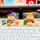 Yunya entrance workstation small ornaments for home car office desktop birthday gift girl moves and moves gift Little God of Wealth blind box [a set of 6]