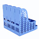 FUQIANG vertical desktop file bar office thickened file storage rack 4-band 9848 black four-grid file rack (with pen holder
