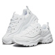 斯凯奇（Skechers）女鞋春季2025新款百搭熊猫鞋时尚潮流运动休闲鞋厚底增高老爹鞋 11979-WSL/白色 35.5