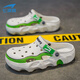 Qibohui Cave Schuhe Jungen und Teenager 2025 Sommer neuer Stil im Freien Anti-Rutsch-Slipper Slipper Sports Beach Schuhe grau 41