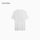 Calvin KleinJeans25 Spring and Summer Men's Casual Commuter ck Letter Print Pure Cotton Knitted Short Sleeve T-Shirt 4RB832G YAA-Moonlight White M