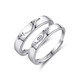 MZMZ Have You All the Way Platinum Couple Ring PT950 Platinum Pair of Rings Engagement Gift for Girlfriend and Wife on Valentine's Day Premium Style - Pair of Rings Customized in 7 working days