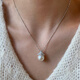 Fat Donglai's same style pearl pendant S925 silver single necklace for women 2025 new light luxury niche high-end lock Pearl white necklace/piece (about 48cm) whole body silver