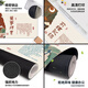 Pad de ratón de texto de texto de gato de tres colores Dunhuang Murals ganan dinero y rica Mat de teclado de la computadora resistente a la suciedad 12116 Satisfacción 100 cm x 50 cm x 2 mm