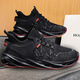 2025 new casual shoes men's breathable thin shoes men's trendy mesh shoes sports shoes running shoes blade shoes black and blue 40