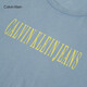 
Calvin KleinJeans 25 spring and summer new men's casual trend ck letter printing pure color pure cotton short-sleeved T-shirt 4RB854G CFF-Star Blue S