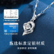 Zhenshang Silber Chinese Gold Mosamstone Anhänger Silber Halskette Dame Geburtstagsgeschenk für Freundin Frau Mutter Mutter Mutter