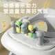 hopkids婴幼学步车挡o型腿多功能挡侧翻带音乐灯光助步车可折叠脚 普通款-赤壁绿