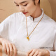 
Liufu Jewelry, Fu Man, Family Heirloom, Gold, Fu Lu, Money, Fu, Gold Gourd, Gold Pendant, Neck Rope, Priced F63G0046DS, 5.13g (including labor cost 698 yuan) Chinese version