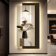 La peinture de décoration de l'entrée de Yunmao est confrontée à la porte de décoration de décoration de luxe moderne haut de gamme à la porte 2024 est simple et touche les lumières pour entrer dans la maison T12348 90 * 180cm rechargeable télécommande UV CARVING FINE + PORCELAINE cristalline