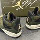 
NIKE Nike AirJordan4AJ4 Green Men's and Women's Retro Mid-top Basketball Shoes FB9927-200 Official Flagship FB9928-200 Green GS 36