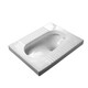 Jiumu Home Bathroom Squat-type Squat toilet with water tank 14099 Glaze easy to clean water curve front row White photo VIP privilege card enjoy discount