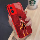 
Huanxiao Nezha Honor 100 mobile phone case simple metal paint fashionable personality dirt-resistant glass Nezha feeling light luxury Honor 100 [Metal Red New Year Red] SY12189 Nezha