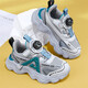 Children's shoes for boys and girls' shoes for summer breathable mesh medium-sized children's boys running shoes non-slip sports shoes gray-green (summer mesh) 683 37 inner length 23.5cm