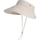 Kenmont Spring and summer side face sun hat women's empty top sun protection hat big brim folding breathable sun hat wide brim showing small face 6223 cream white one size (55-60cm)