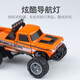 Hengguan Hg1 64 Legierung Fernbedienung Offroad-Pickup-Pickup Kinder können Vorder- und Rücklichter für Jungen 2,4 g Mini-Spielzeugauto-Auto-Papageien grün-2.4g-Legierung 4-Rad-Stoßdämpfer Offroad-Fahrzeug Fernbedienung Batterie + Schraubendreher + Ladungskabel