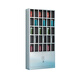 Qingxinwei 201 stainless steel water cup cabinet multi-compartment storage storage cabinet 30 compartments 1800*900*250mm