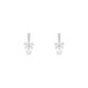 Nianfu ear clip earrings for women without pierced ears, new style, autumn and winter simple earrings with bows, mid-autumn gifts for girls, triangular ear clips, pearl bows