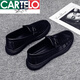 Cartelo Summer Men's Business Business Men's British Cuatera Choater Zapatos gruesos de gorro de gorro
