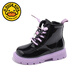 G.DUCKKIDS girls' Martin boots spring and autumn 2025 new children's shoes boots small short boots plus velvet girls' princess leather boots winter off-white 30 inner length 18.9cm