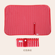 Jingmengyuan Newborn Convenient Baby Diaper Changing Pad Out-and-Back Diaper Pad Waterproof Breathable Washable Folding Easy to Carry Red Stripe 70x45cm