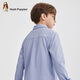 Hush Puppies College Style Children's Clothing Children's Boys' Spring Fashion Elegant Style Children's Shirt Oxford Color 170