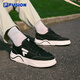 Fila fusion zhang hao même style fichier de mode marque de chaussures pour hommes skateboard 2025 Été nouveau 50-50 chaussures de toile chaussures décontractées noir / lait blanc-bg 42