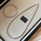 Senyong 2025 new niche unique simple pearl bamboo bracelet for women light luxury exquisite high-end bracelet bracelet bracelet bracelet + necklace set