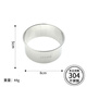Leishton 304 stainless steel dumpling skin cutting mold biscuit cake base wonton skin artifact light grade square round cutting 304 skin cutting mold 8cm