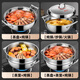 Sonorous steamer 316 stainless steel seafood steam pot steam sauna pot steam hot pot large capacity multi-layer soup pot stew pot steam pot large capacity multi-purpose with steaming tray steamer 28cm