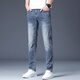 Gozan Luxus High-End Jeans-Print-Spring und Sommer neuer Stil Slim Feet Casual Vielseitige Hose Herrenmarke Tianhu Blue 6630 28 (2 Fuß 1)
