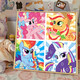 
Little Pony Poly Digital Oil Painting Diy Filling Coloring Children's Hand-drawn Cartoon Biqi Acrylic Oil Color Decoration Painting qx15914 80*80cm Thick solid wood inner frame + decorative outer frame