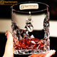 Naichmann German imported crystal glass high-end foreign wine whiskey beer glass water cup home set engraved whiskey glass 380 ml single
