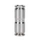 EXSN 304 stainless steel pneumatic quick-plug straight connector PU-4/6/8/10 air pipe quick docking high-pressure resistant metal connector PU-6