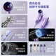 KONKA hair dryer, high-speed bladeless household silent negative ion hair dryer, high-power, non-harmful to hair, special hair care, quick-drying, silent hair dryer for student dormitories, practical Valentine's Day gift, high-speed hair dryer - purple, 3-speed digital display screen + 600 million negative ions + air collecting nozzle