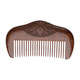 Lingchen Black Gold Sandalwood Cloud Comb Round Fine Teeth Comb Handheld Portable Head Massage Small Comb 10cm 1 Pack