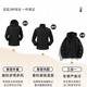 JEEP SPIRIT Jeep Jacket Autumn and Winter Men's Winter Jacket Three-in-One Detachable Windproof Jacket Dark Gray 2XL