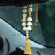 Chuangjingyixuan car pendant car pendant high-end rearview mirror good charm lotus lotus baby Buddha bodhi lotus decoration ladies pendant good luck lotus golden little Buddha with good meaning