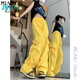 
Cotton pants for women in spring and autumn 2024 new loose women's wardrobe pants high waist student fashion sports and casual women's work pants 687 black L 110-125Jin [Jin equals 0.5 kg]