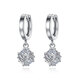 Guanpu Pavilion Fat Donglai's same style pt950 platinum earrings for women Moissanite Rubik's Cube ear buckle style simple long earrings platinum platinum Rubik's Cube earrings