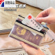 Direct passport storage bag for traveling abroad portable boarding pass change card bag protection case for portable ID card bag [blue + pink + light khaki] 3 packs